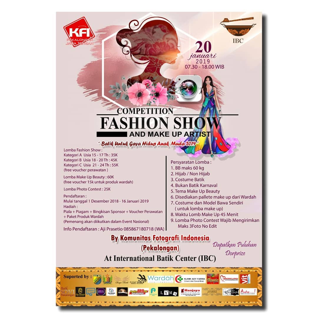 EVENT PEKALONGAN - COMPETITION FASHION SHOW AND MAKE UP ARTIST